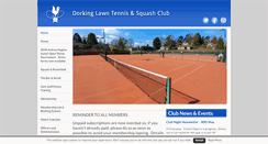 Desktop Screenshot of dorkingtennisandsquash.org.uk